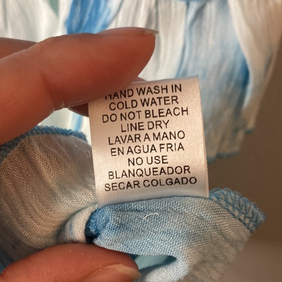 La Miel Blue Boho Top - Picture 7 of 7